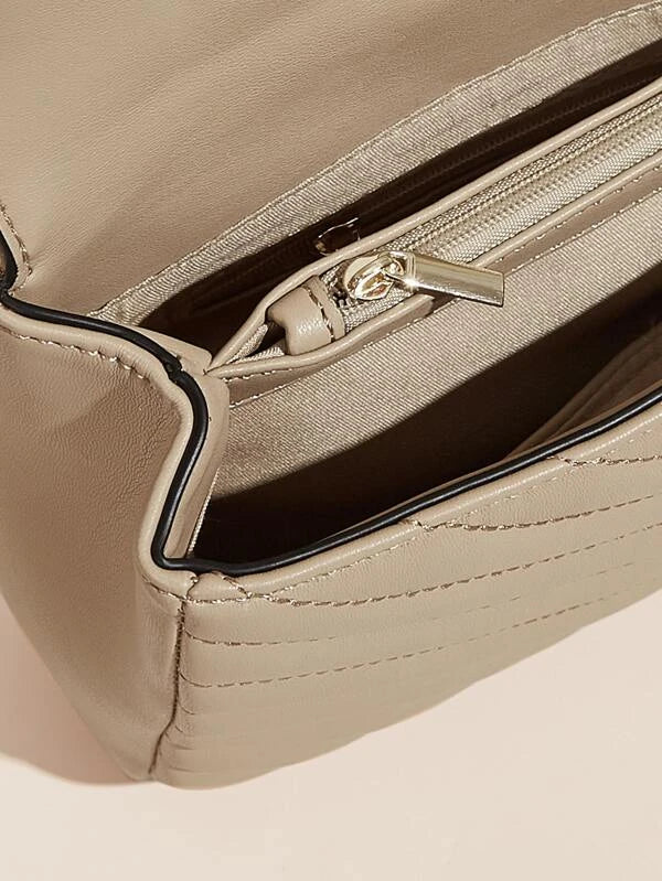 Chevron pattern satchel bag