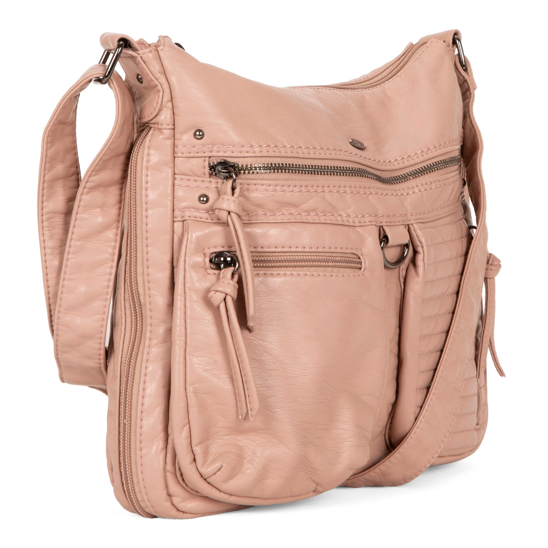 Medium Quilted Expandable Crossbody with Front Pockets