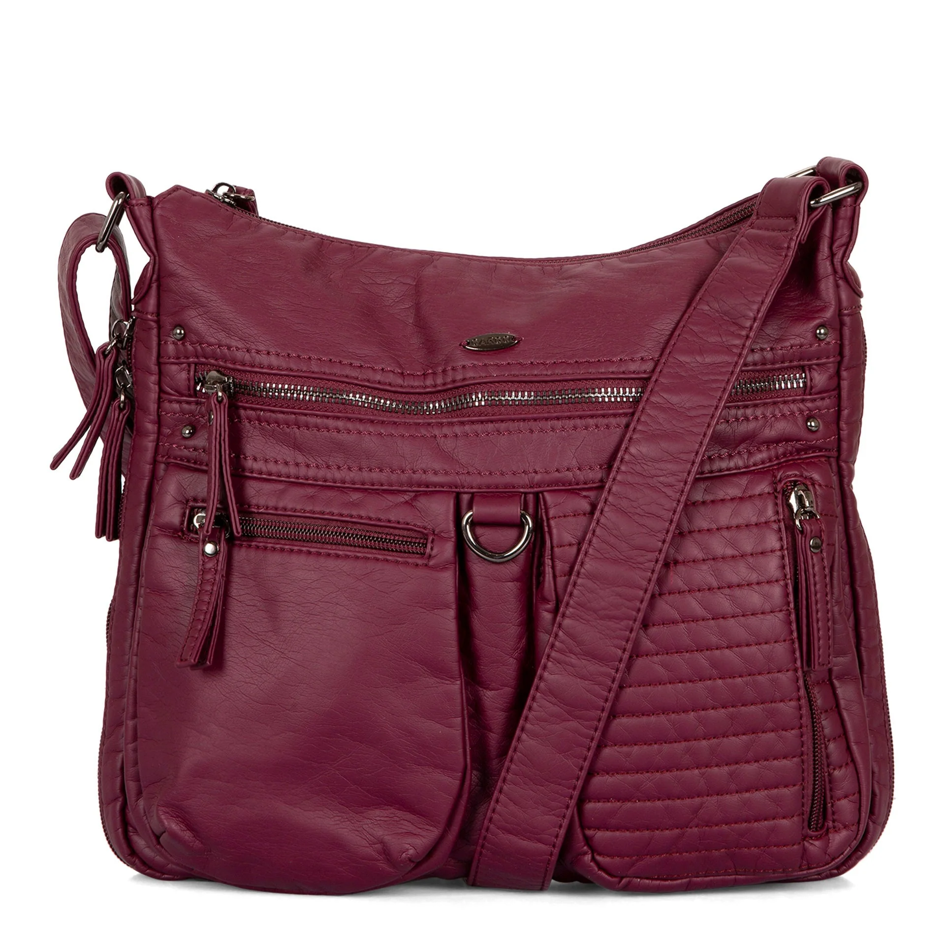 Medium Quilted Expandable Crossbody with Front Pockets