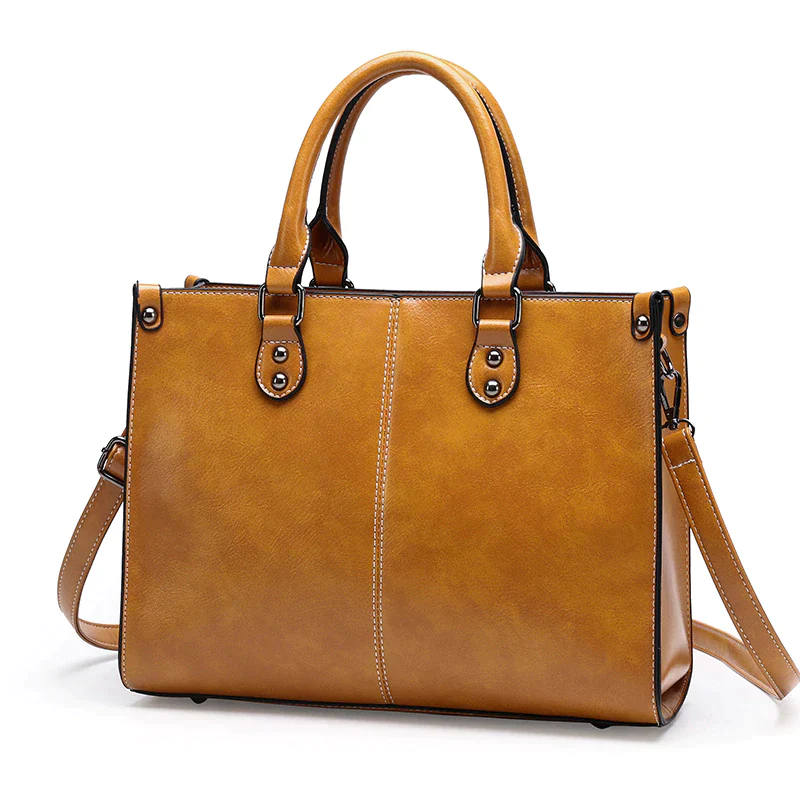 Women's Luxury High Quality Tote Handbag - Smooth Feel
