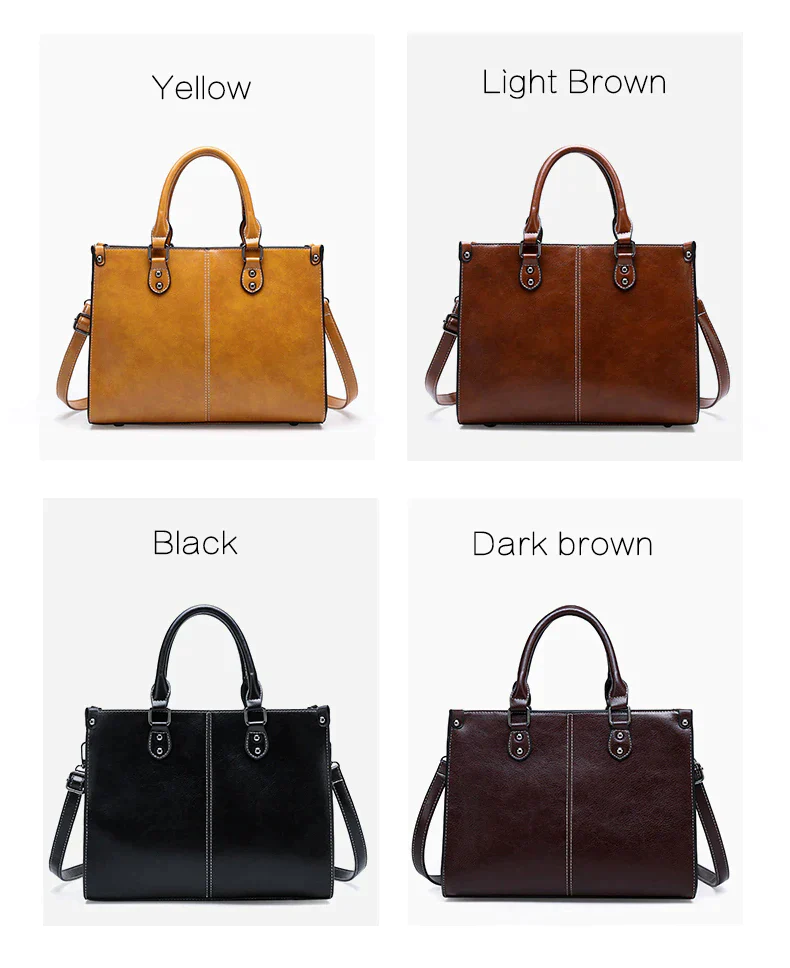 Women's Luxury High Quality Tote Handbag - Smooth Feel