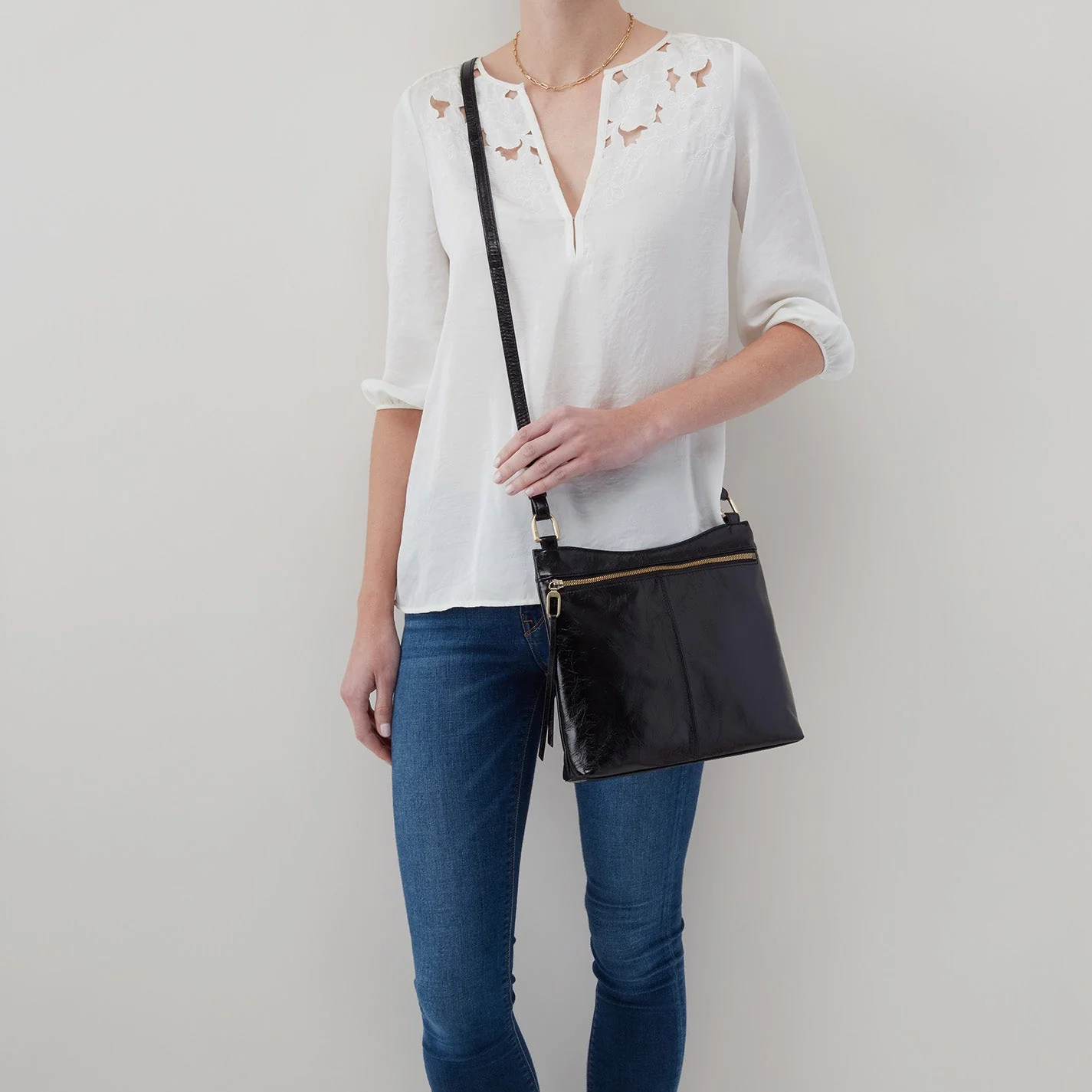 Cambel Crossbody in Polished Leather