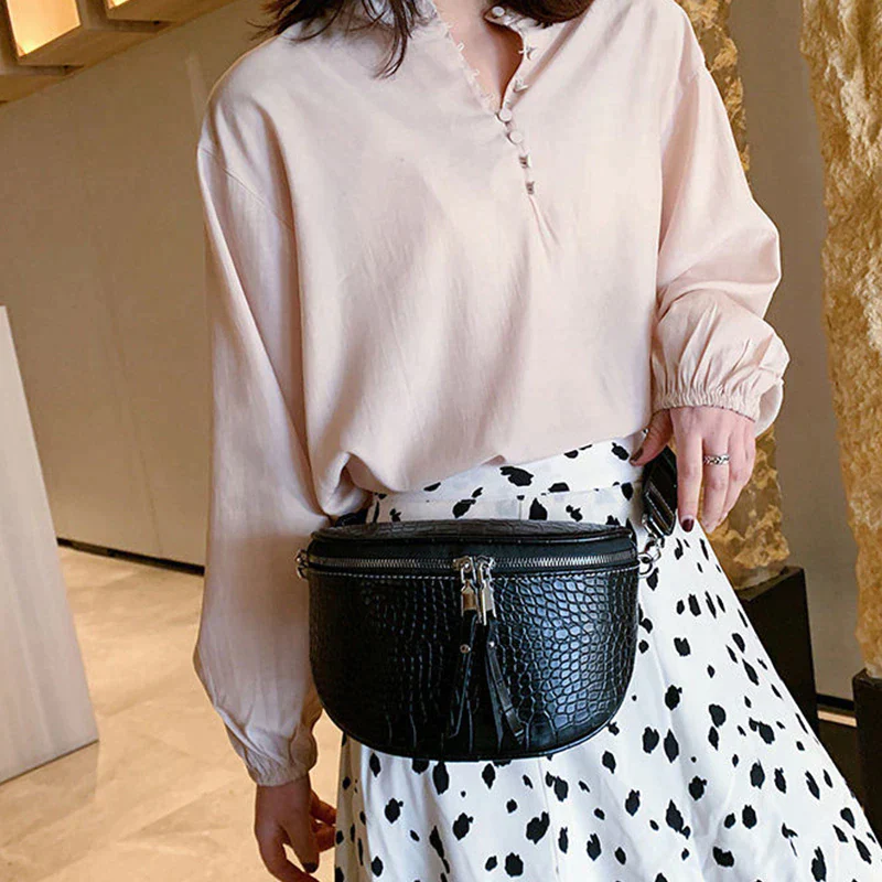 Ladies luxury waist and crossbody bag