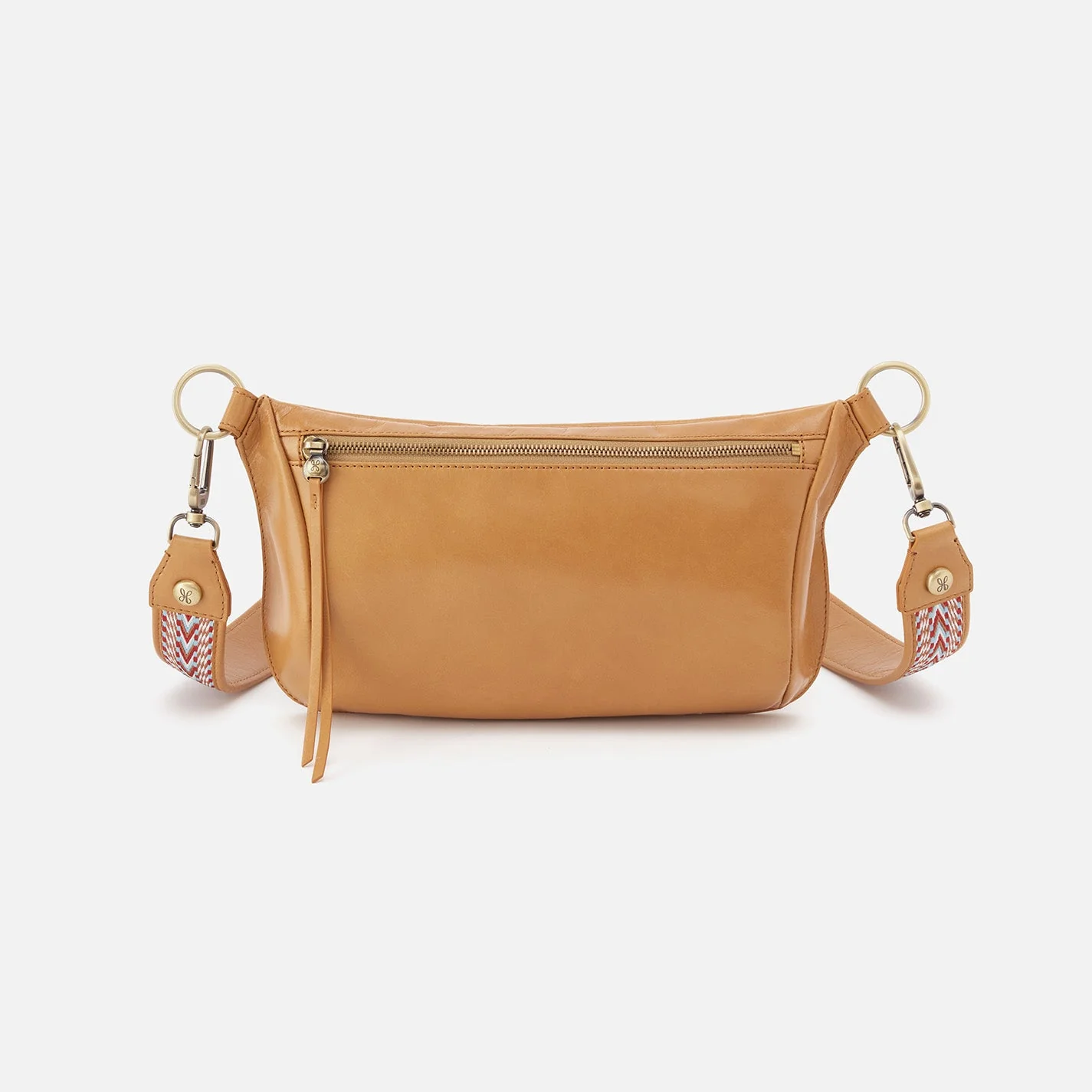 Flywheel Sling in Polished Leather - Desert  Black