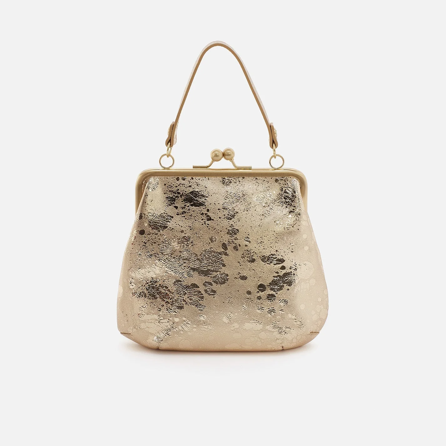 Alba Crossbody in Metallic Leather