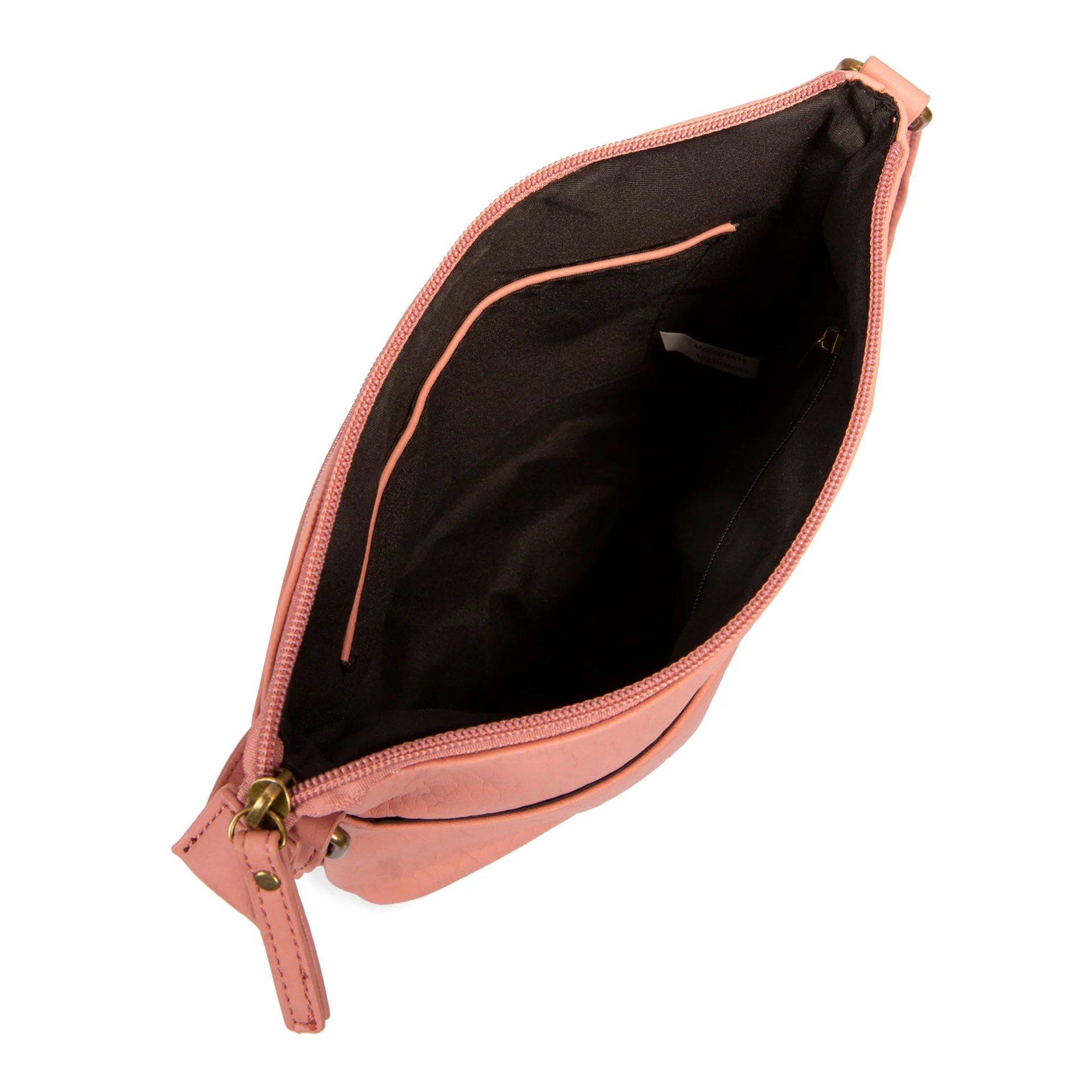 Pebbled N/S Crossbody Bag