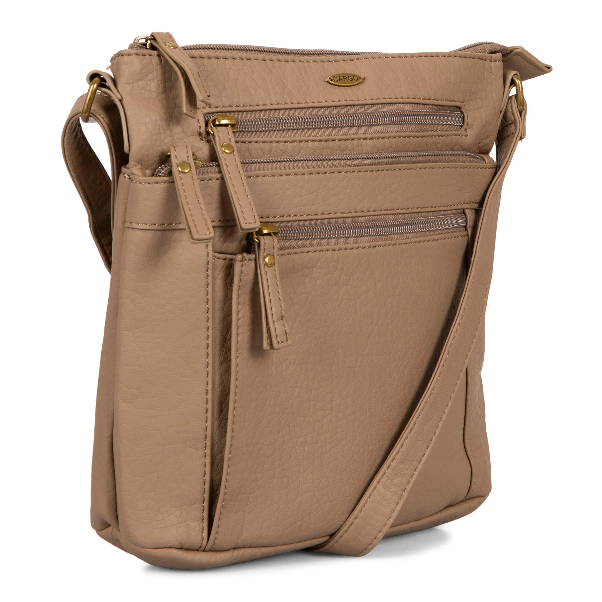 Pebbled N/S Crossbody Bag