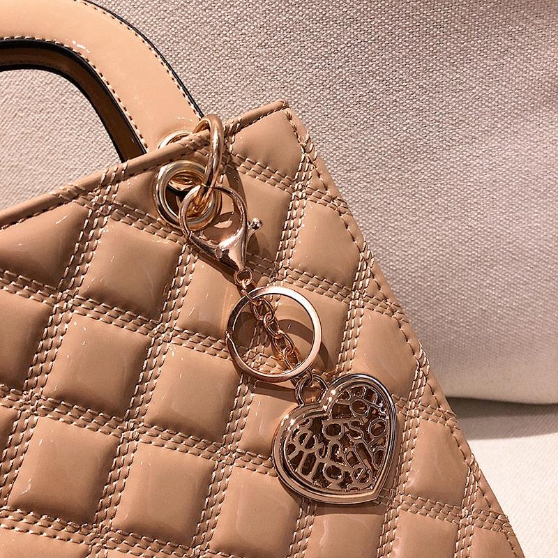 Ladies Fashion Tote Bag - Large Shiny Finish