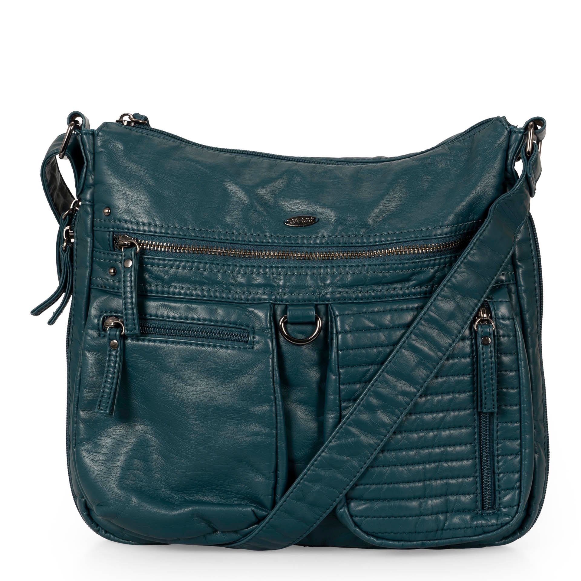 Medium Quilted Expandable Crossbody with Front Pockets
