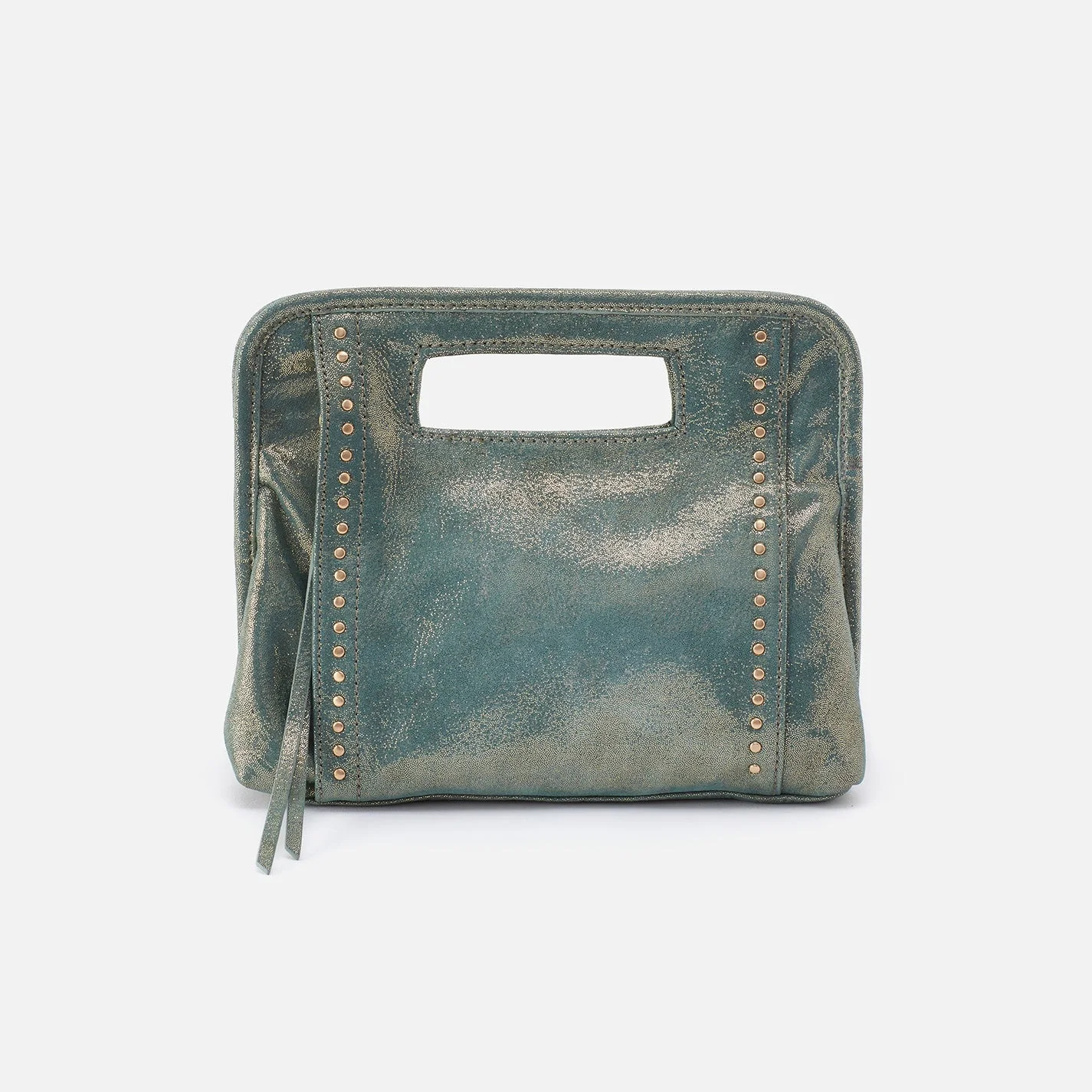 Ace Clutch in Metallic Leather