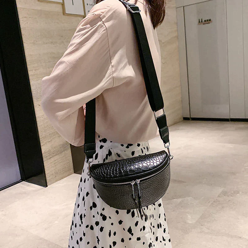 Ladies luxury waist and crossbody bag