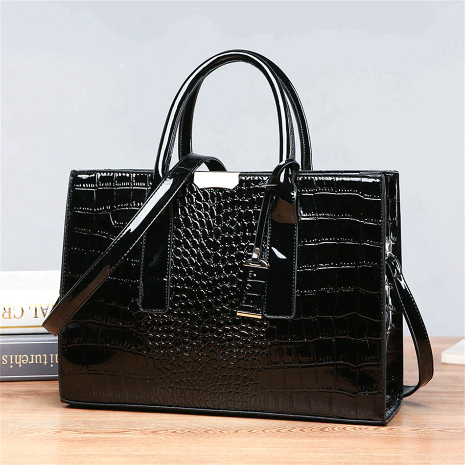 Ladies luxury tote handbag large capacity