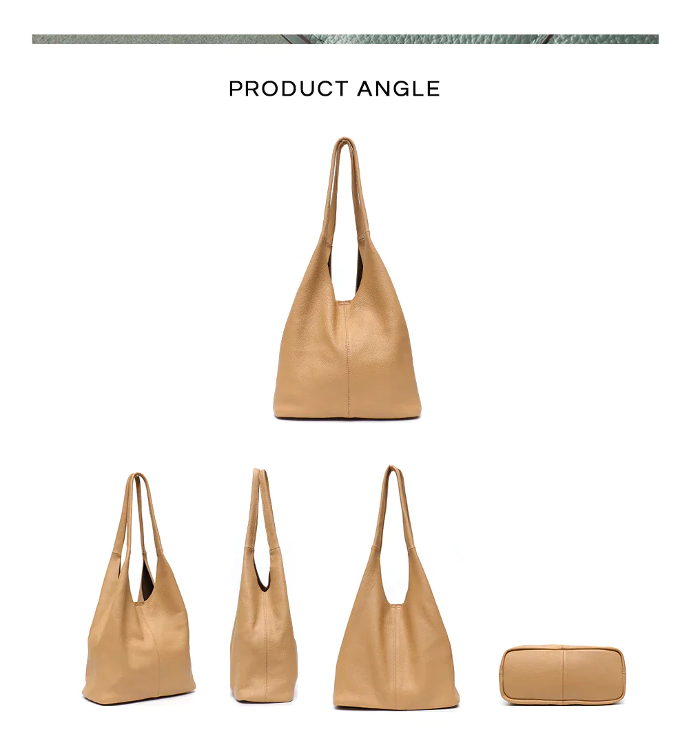 Women's hobo bag soft genuine leather