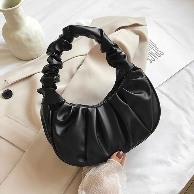 Ladies ruched shoulder bag