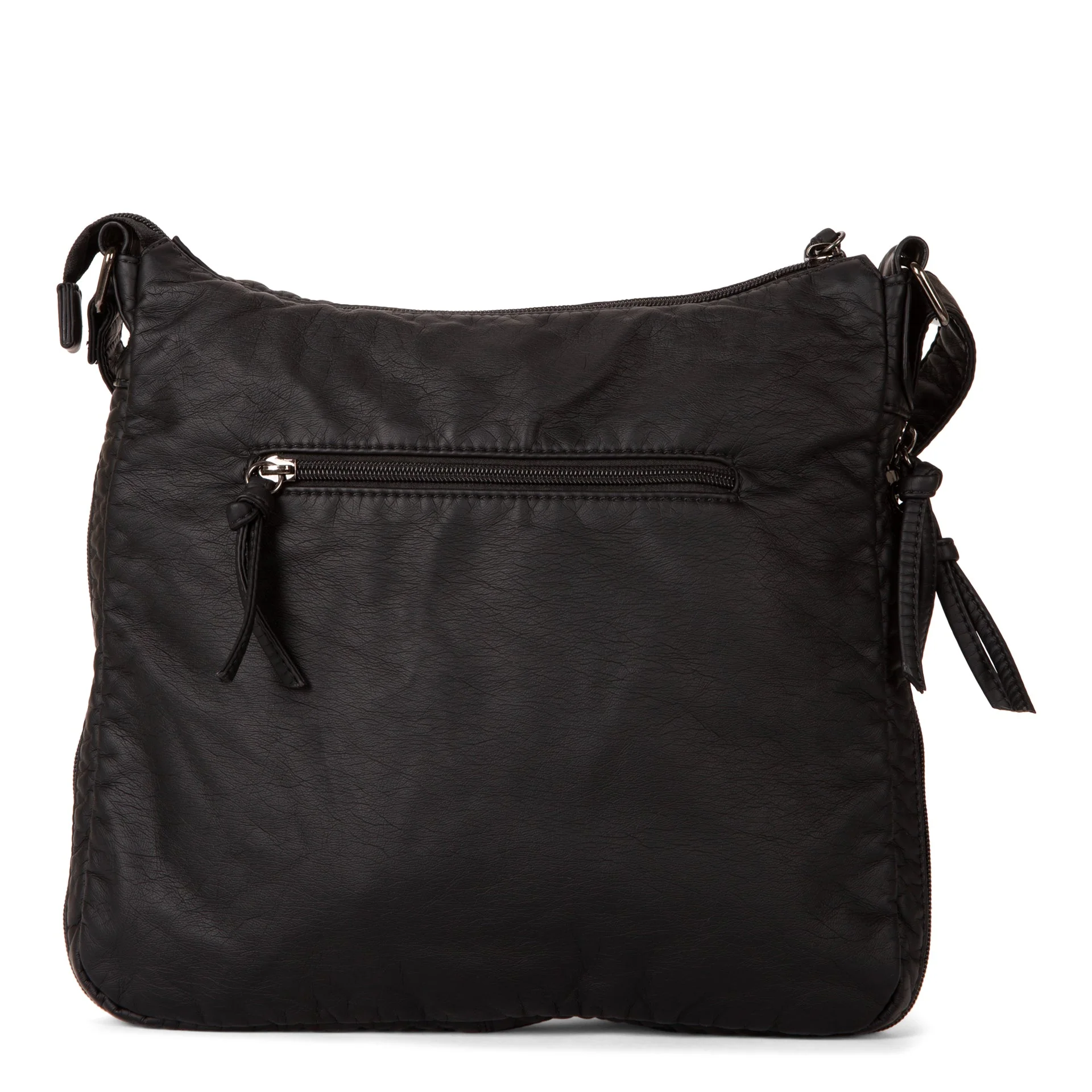 Medium Quilted Expandable Crossbody with Front Pockets