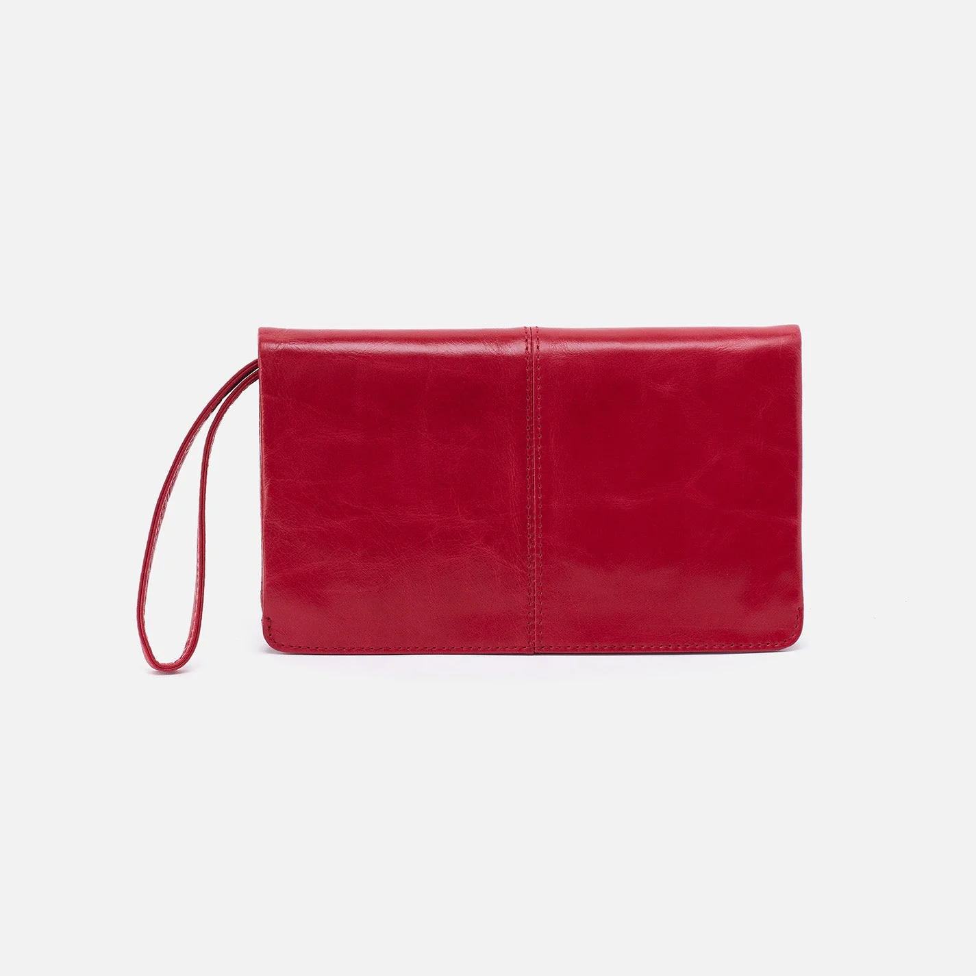 Evolve Wristlet in Polished Leather - Claret Henna