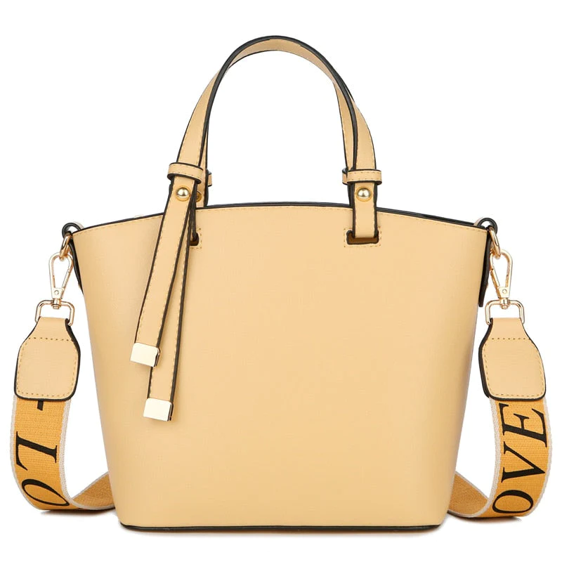 Large Leather Tote With Zipper