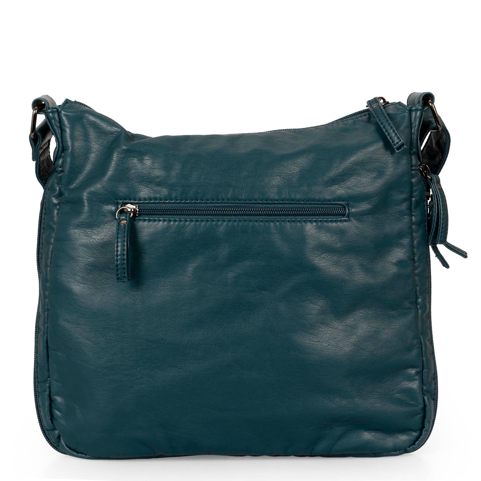 Medium Quilted Expandable Crossbody with Front Pockets