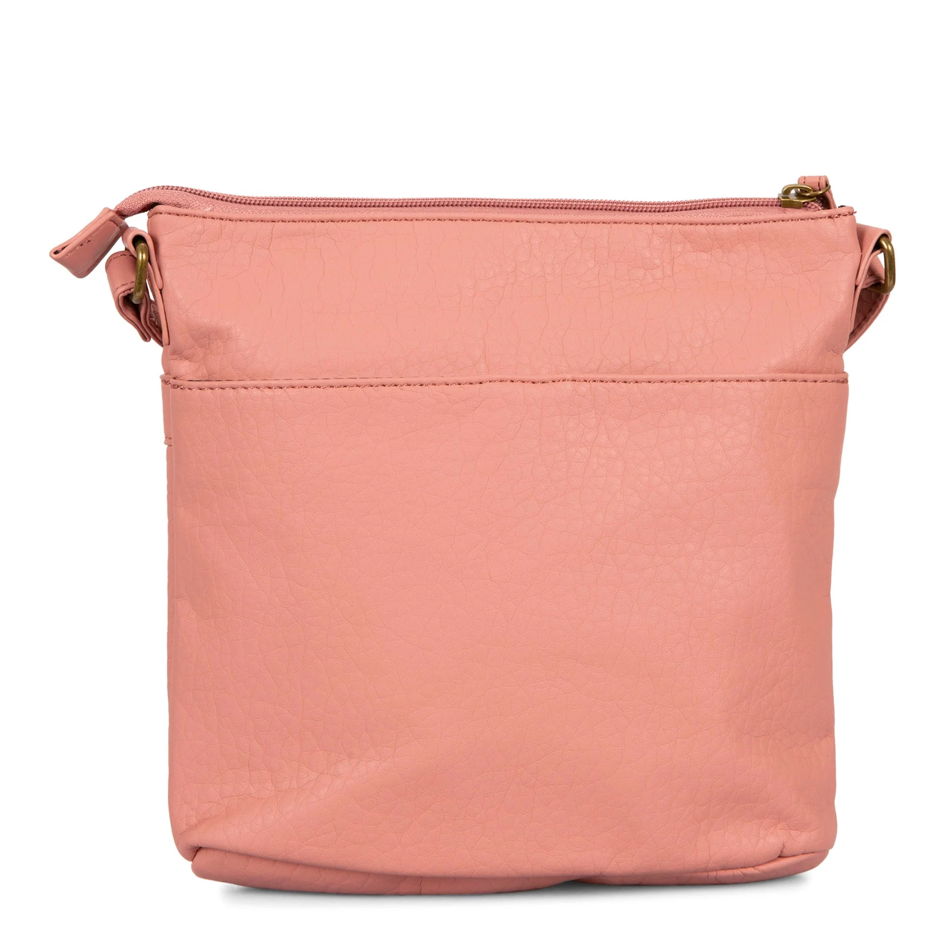 Pebbled N/S Crossbody Bag