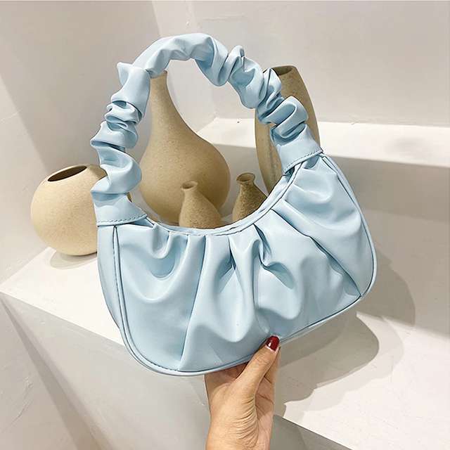 Ladies ruched shoulder bag