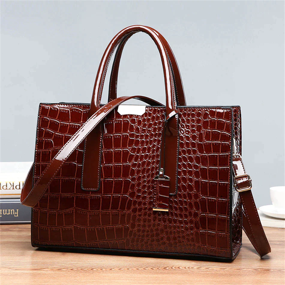 Ladies luxury tote handbag large capacity