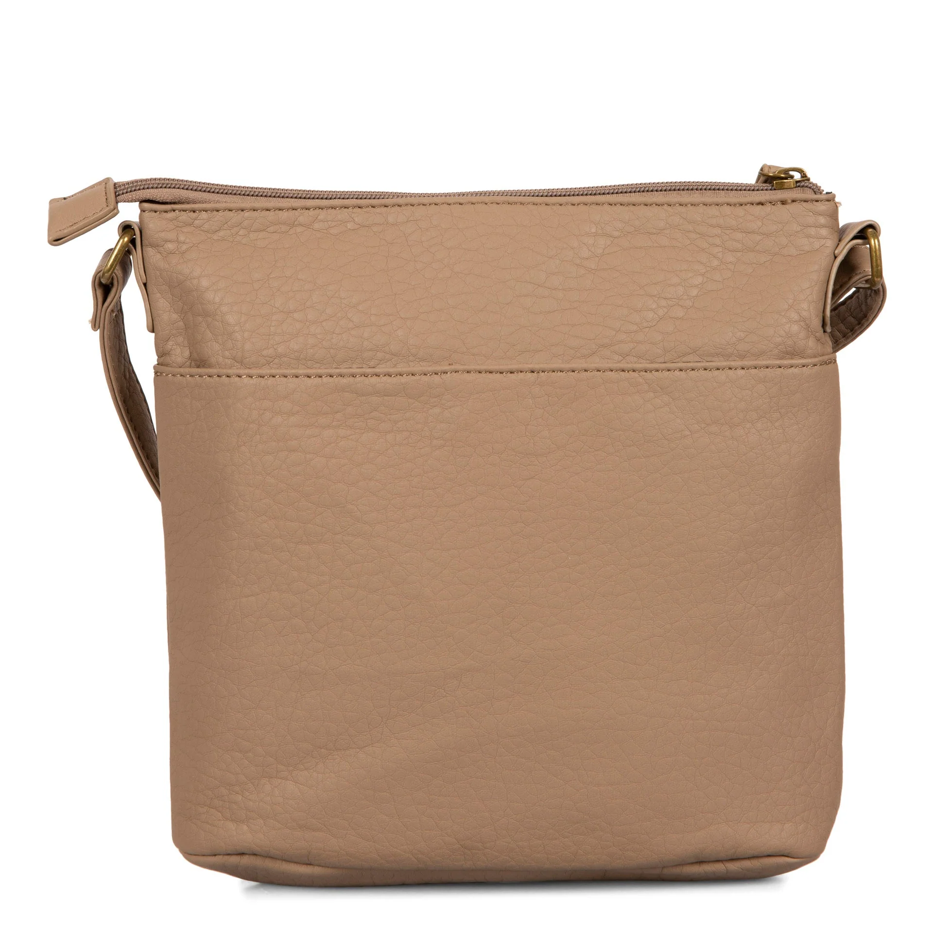 Pebbled N/S Crossbody Bag