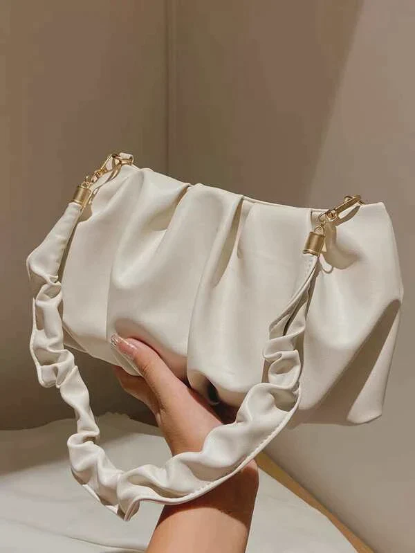 Ladies ruched shoulder bag
