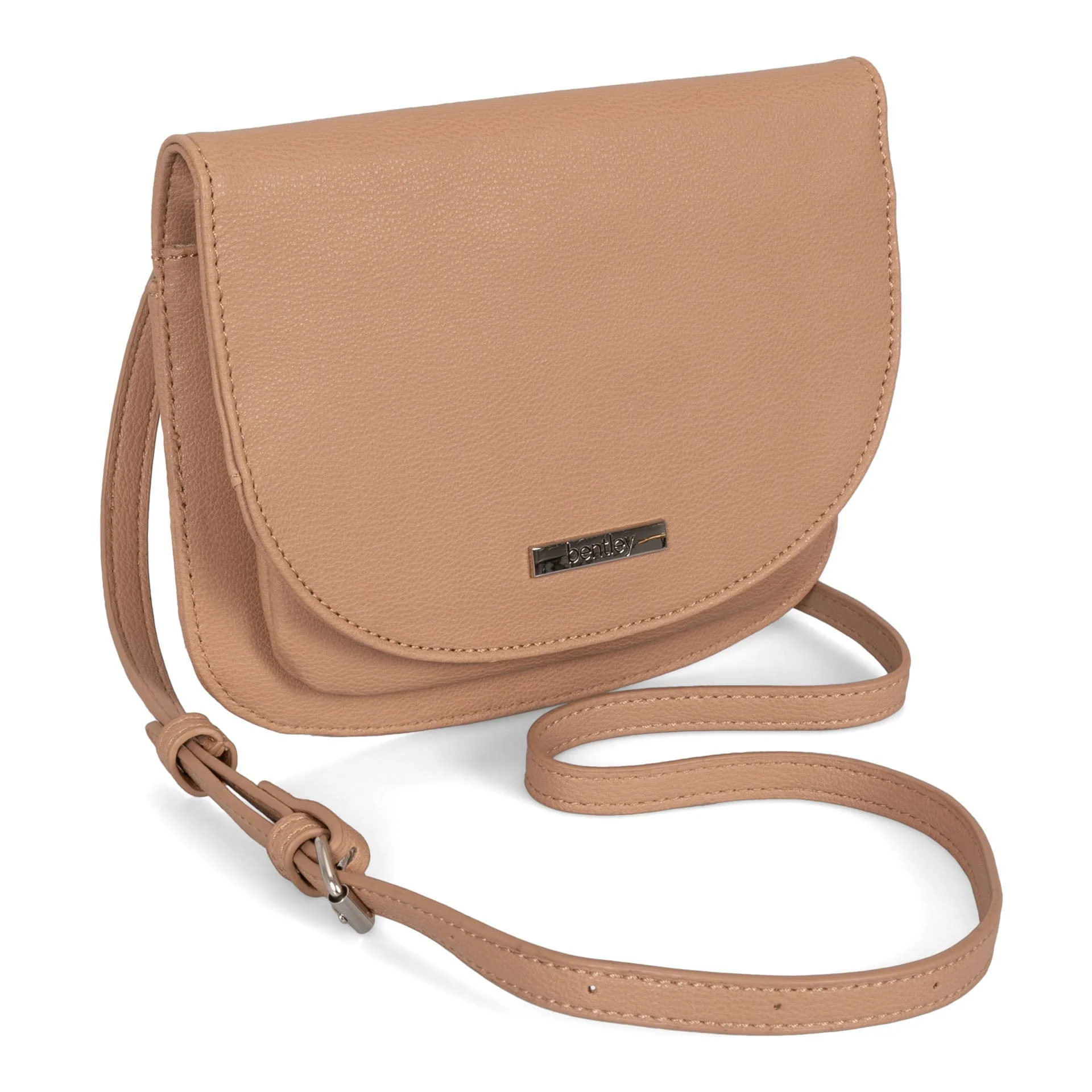 Organizer Flat Crossbody Bag With Card Holder