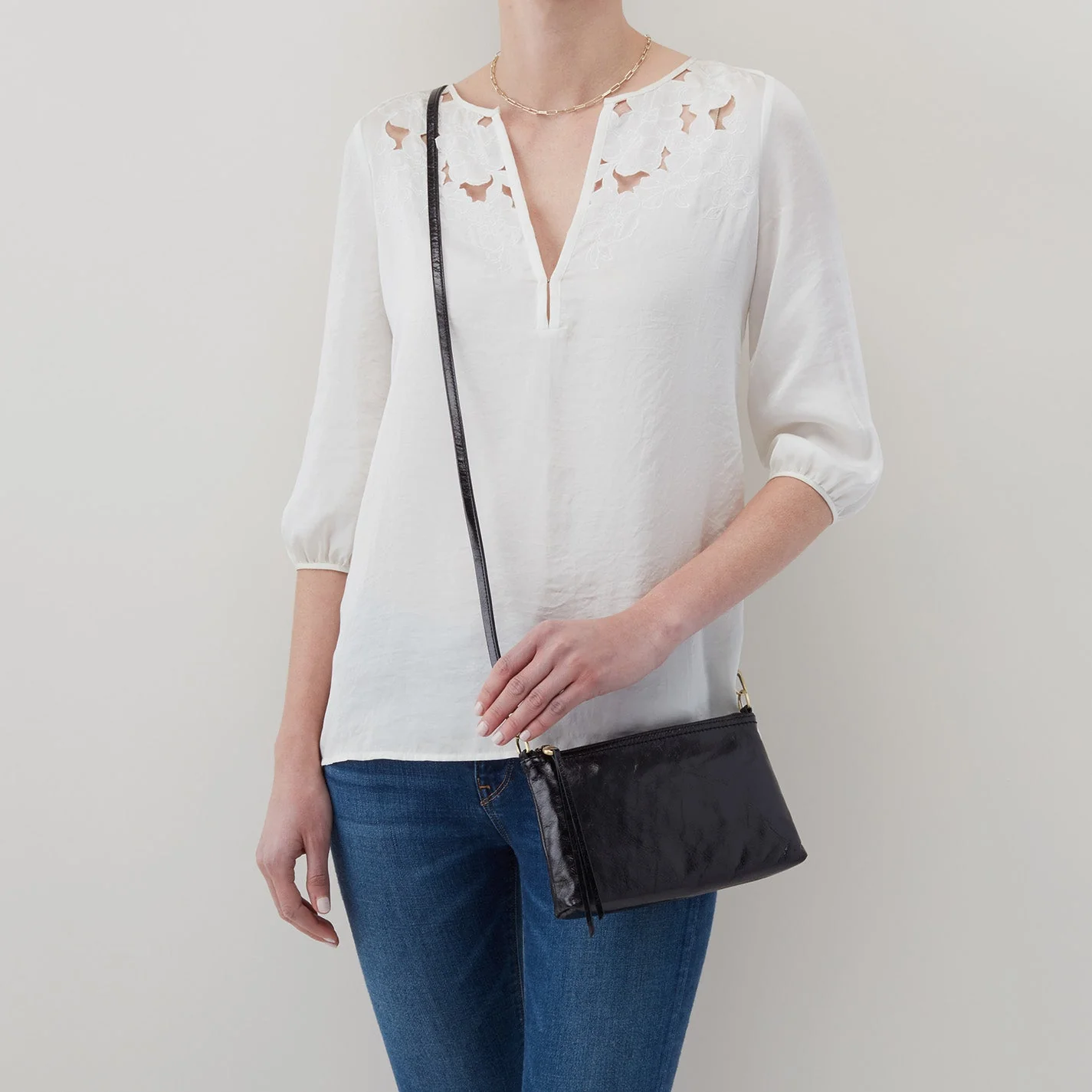 Darcy Crossbody in Polished Leather