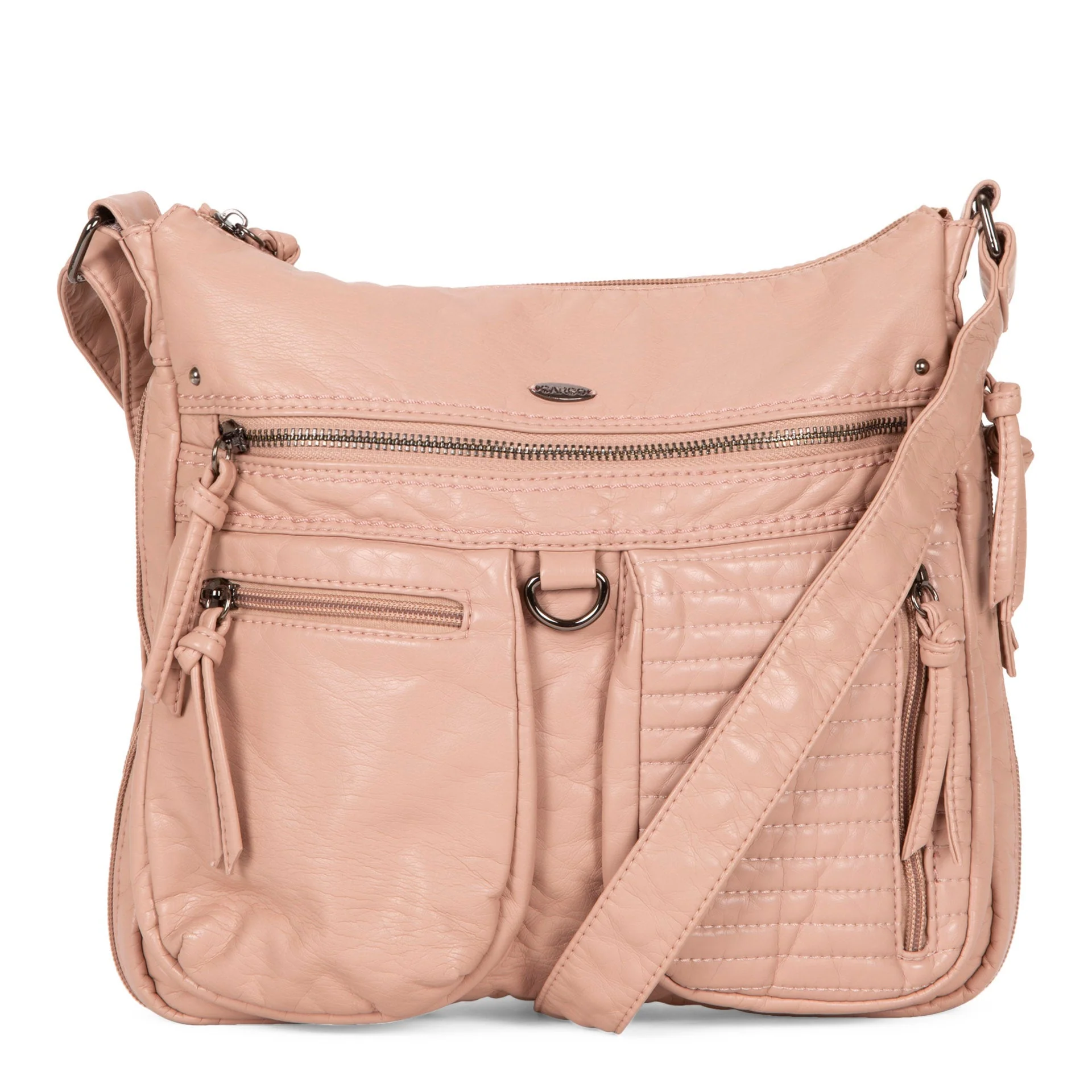 Medium Quilted Expandable Crossbody with Front Pockets