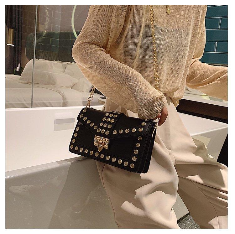 Ladies luxury diamond studded shoulder and crossbody bag