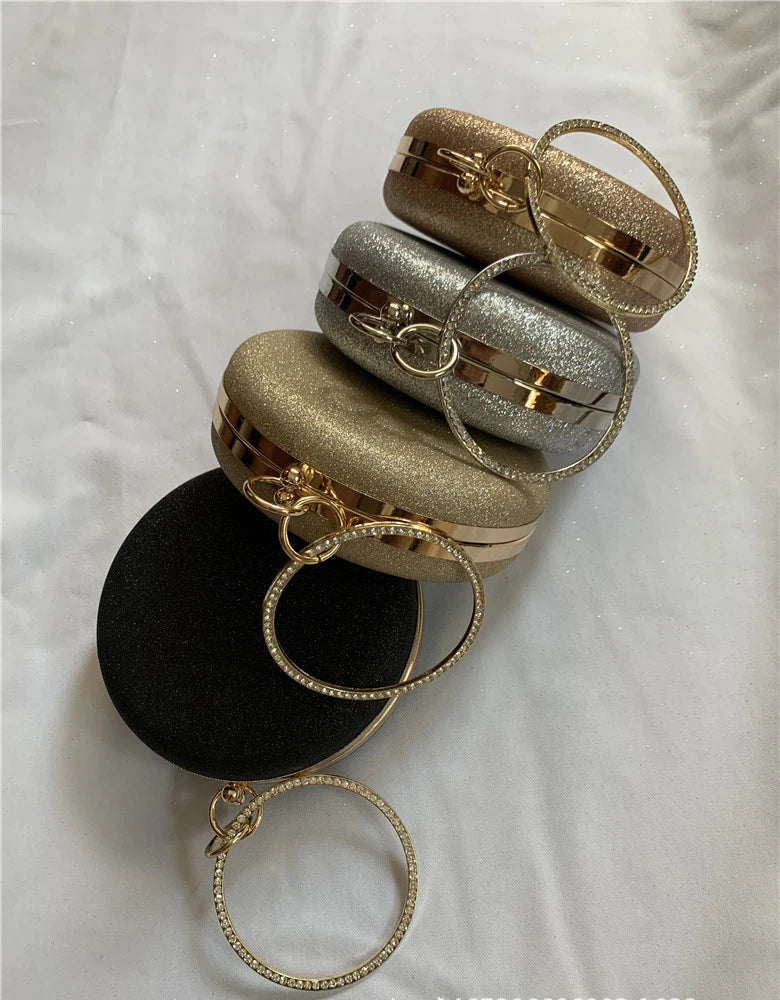 Ladies beautiful glamour evening bag-wrist and crossbody bag