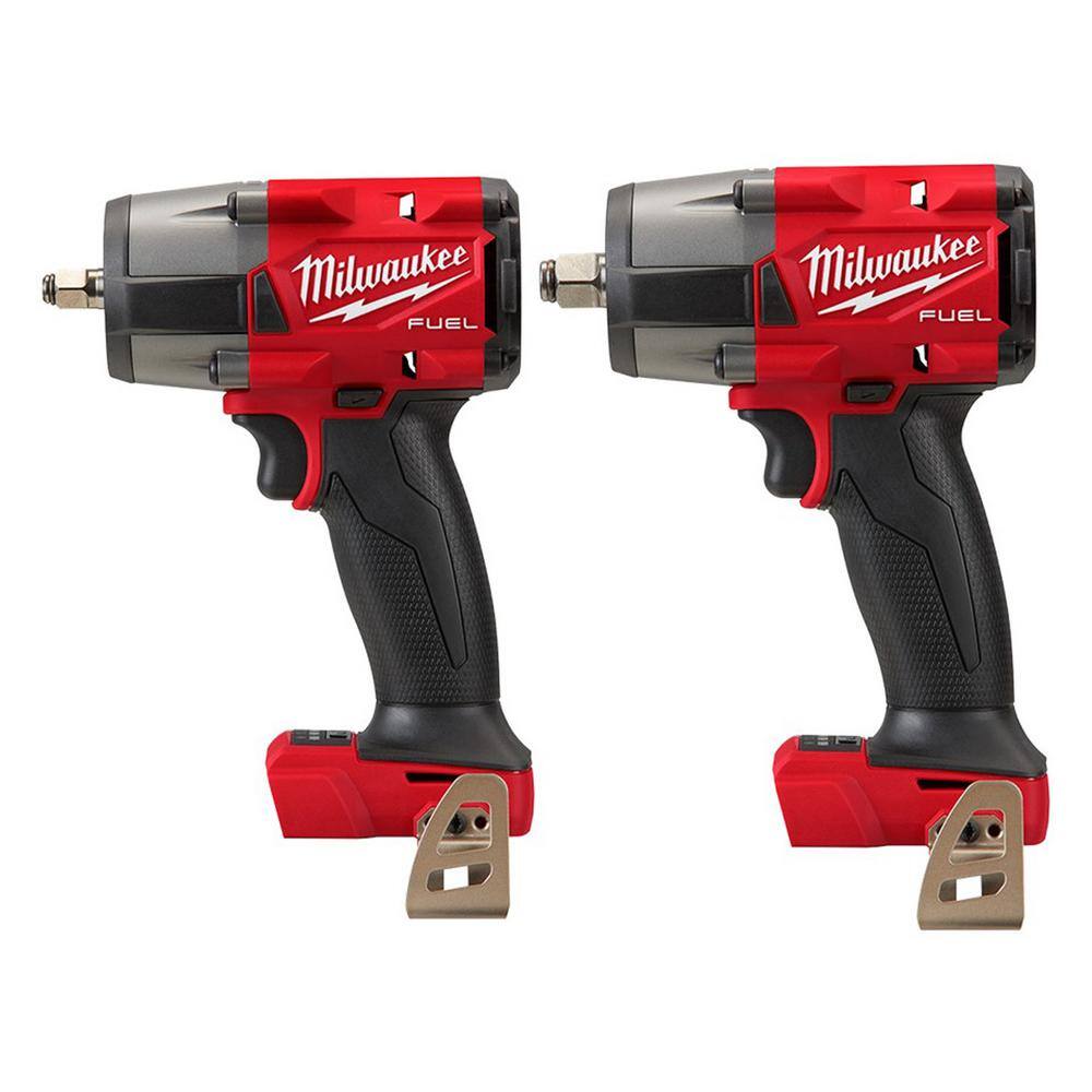 Milwaukee 2960-20-2962-20 M18 FUEL GEN-2 18V Lithium-Ion Mid Torque Brushless Cordless 3/8 in. and 1/2 in Impact Wrench (2-Tool)