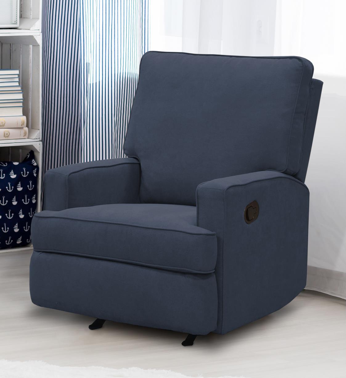 Baby Relax Salma Rocker Recliner Chair. Nursery Furniture. Navy