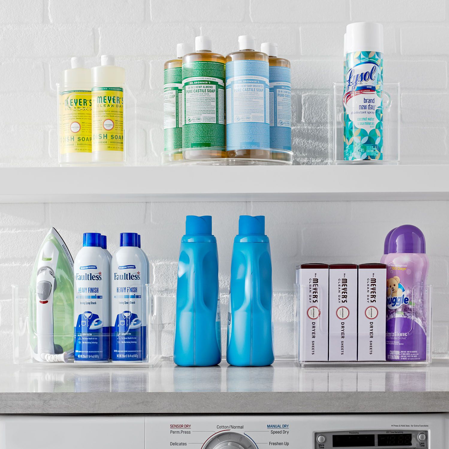 The Home Edit 5 Piece Laundry Edit. Plastic Modular Storage Organizing System