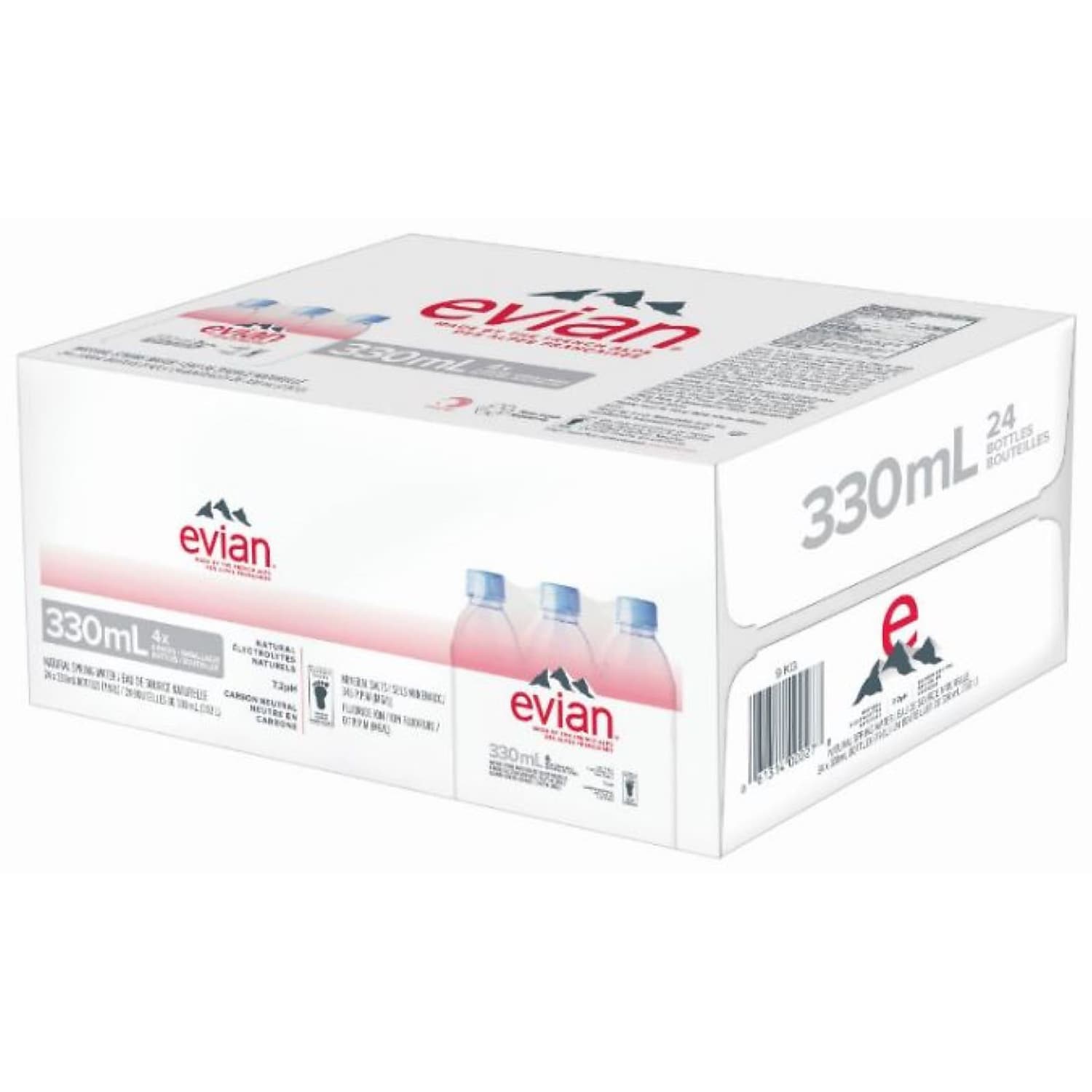 evian Natural Spring Water. 11.2 FL Oz. 24 Count Bottles