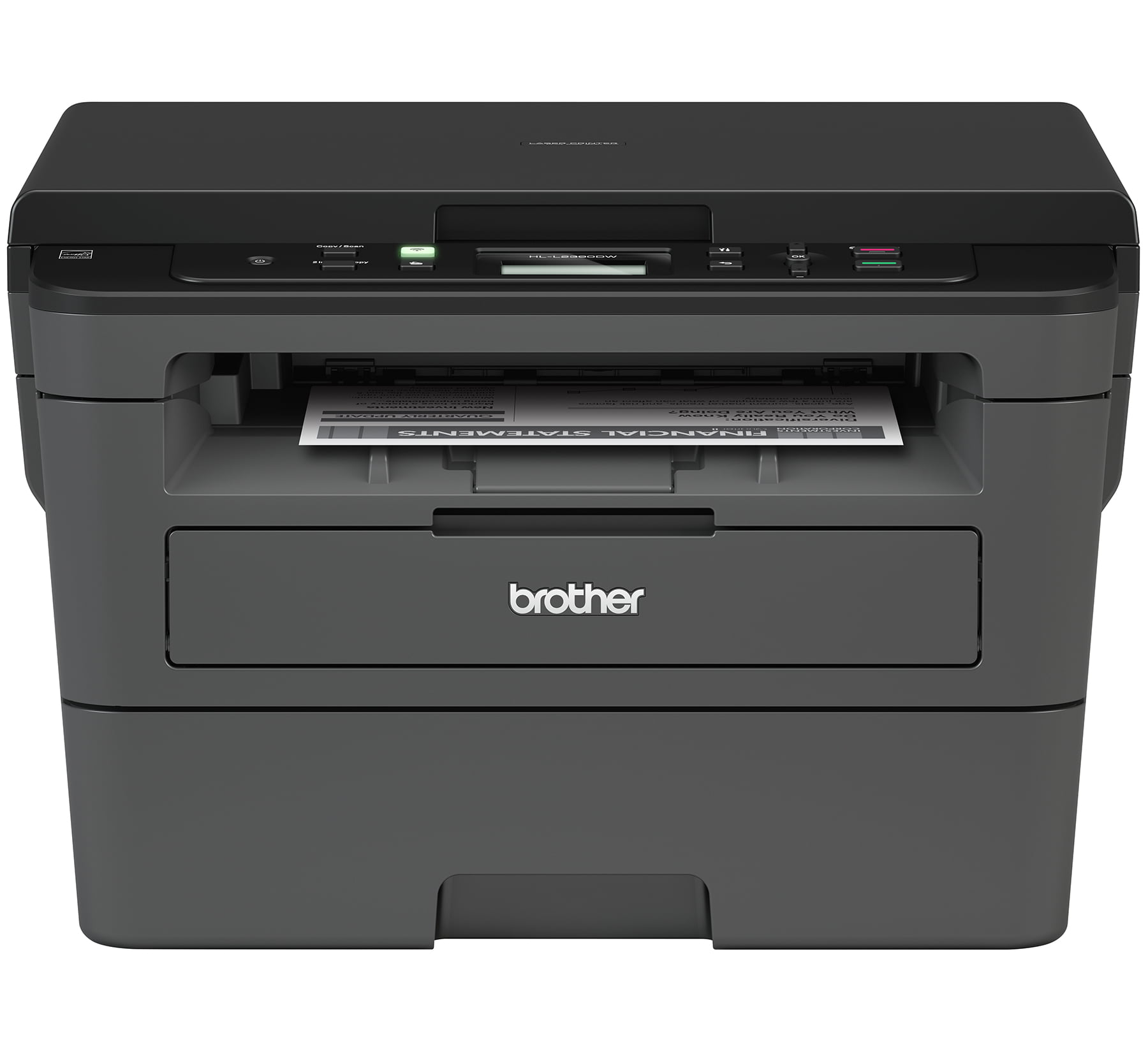 Brother HL-L2390DW Monochrome Laser Printer with Convenient Flatbed Copy & Scan. Duplex Printing and Wireless Connectivity