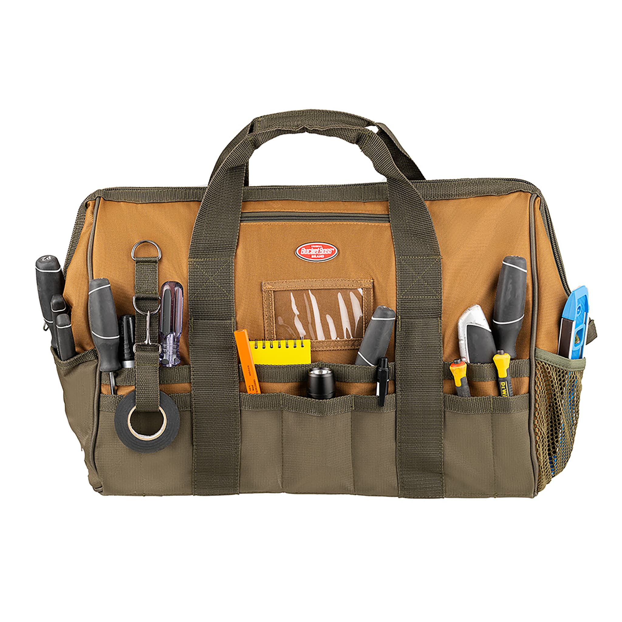 Bucket Boss GATEMOUTH 20 Brown Polyester 20-in Zippered Tool Bag