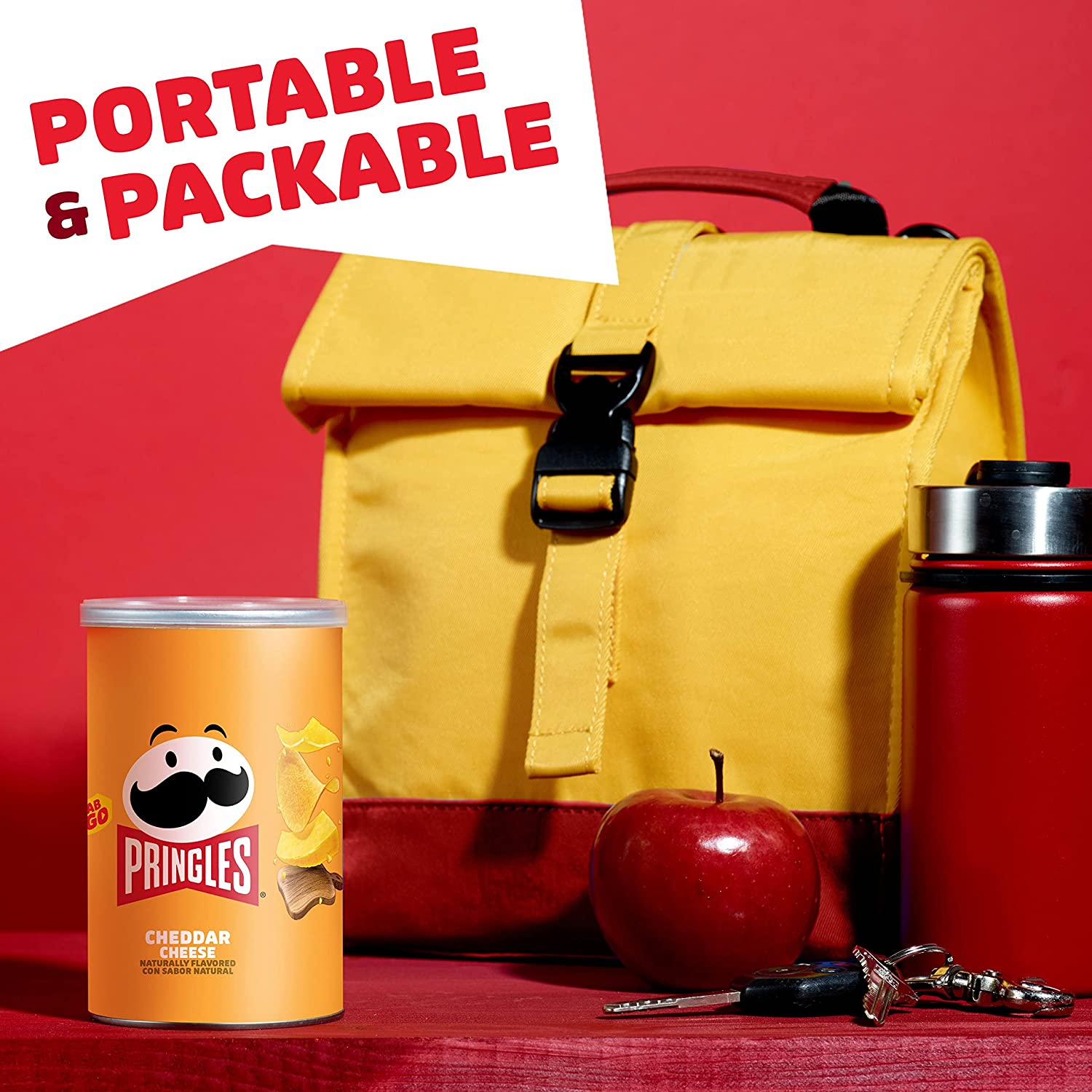 Pringles Potato Crisps Chips. Cheddar Cheese 2.5oz (12 Count)