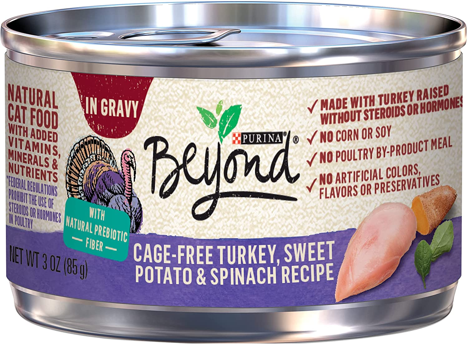 Purina Beyond Grain Free. Natural. Adult Wet Cat Food. Turkey & Sweet Potato in Gravy