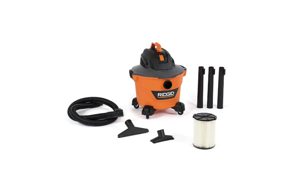 RIDGID HD09001 9 Gal. 4.25-Peak HP NXT Wet/Dry Shop Vacuum with Filter. Hose and Accessories