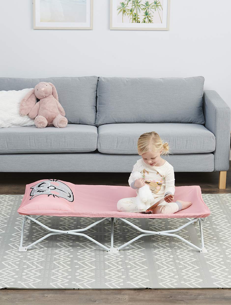 Regalo My Cot Pals Small Single Portable Toddler Bed. Cat. Pink