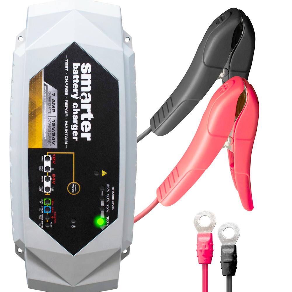 Smartech Products BC-7000 12V/24V 7 Amp Smart Automotive Battery Charger