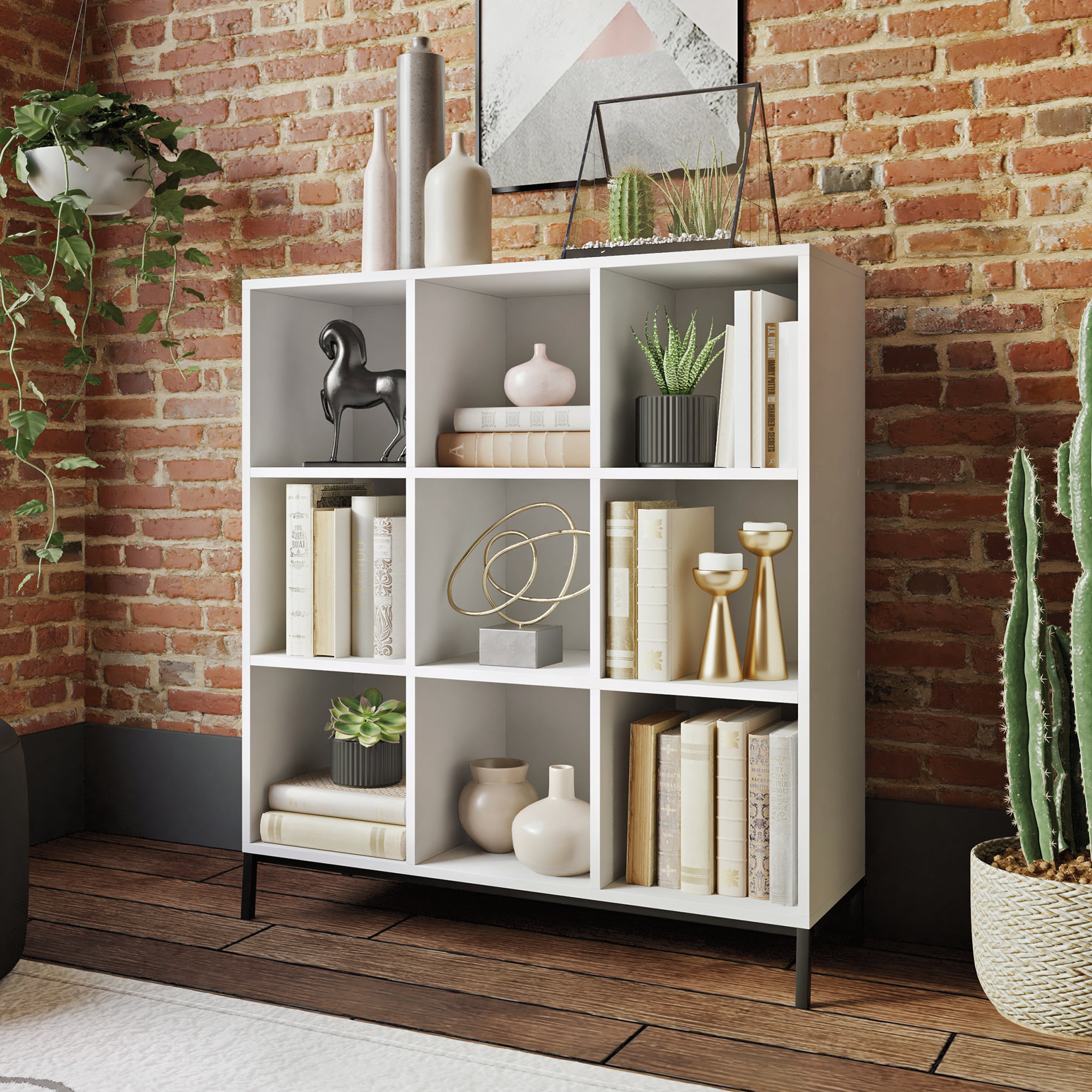 Sauder Curiod 9-Cube Organizer. White Finish