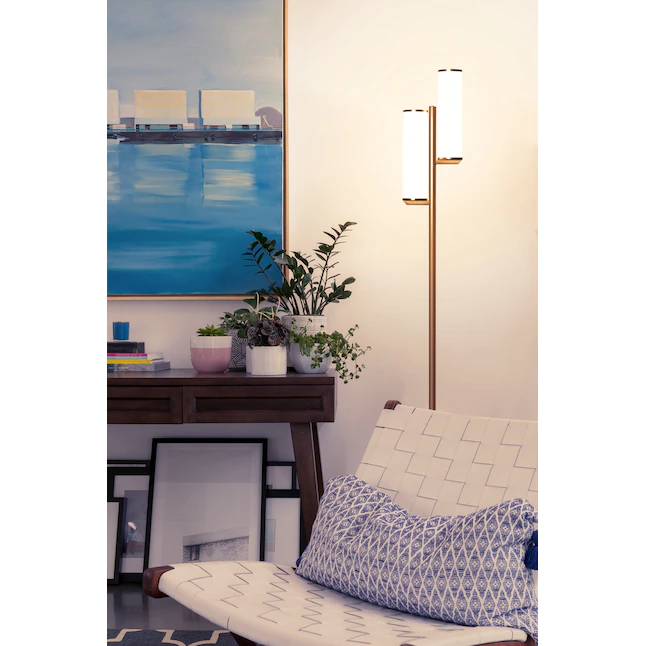Brightech  64-in Antique Brass Multi-head Floor Lamp