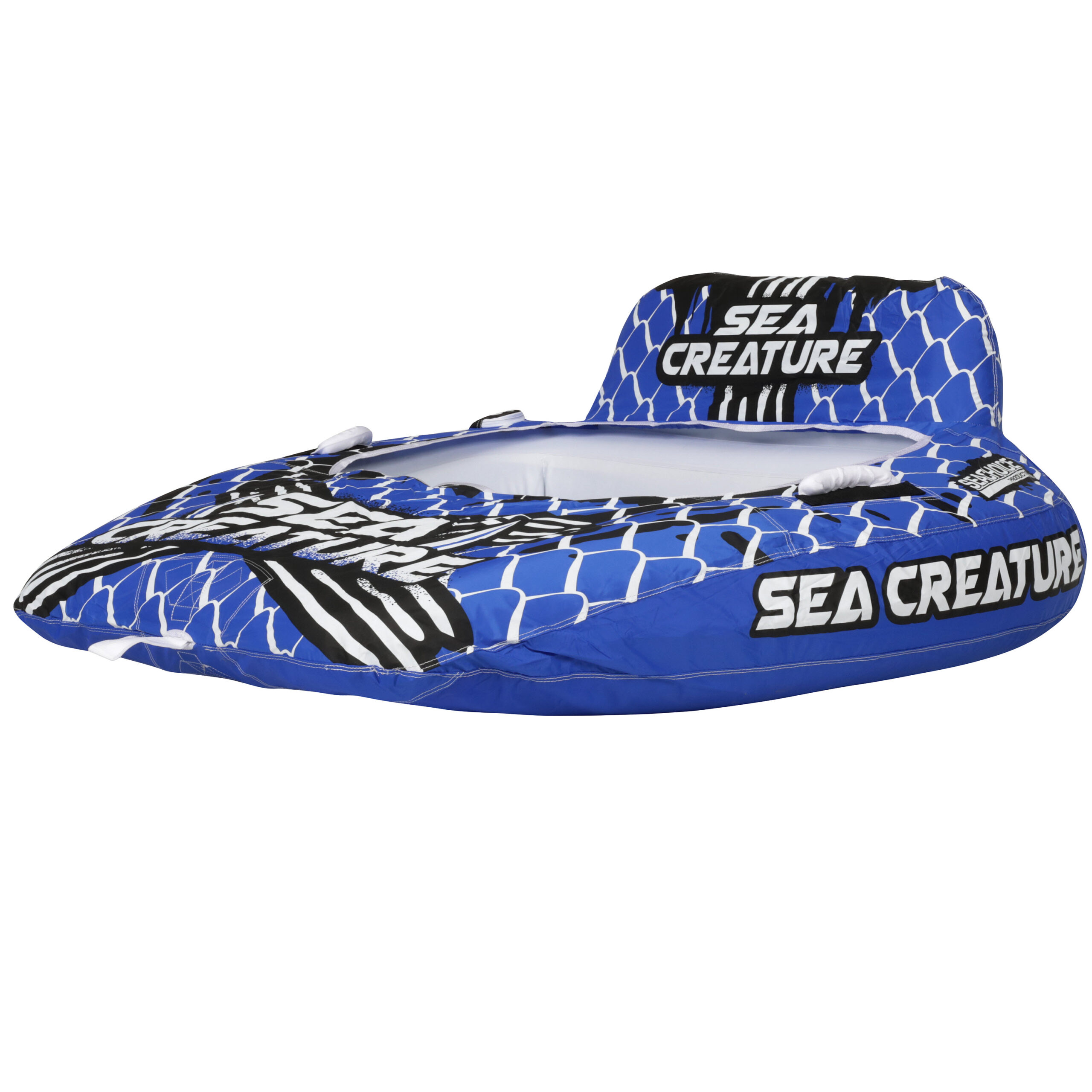Seachoice Sea-Creature Towable Tube. Open Top Boat Tube w/ Backrests. 2 Person. 60 In. X 58 In.
