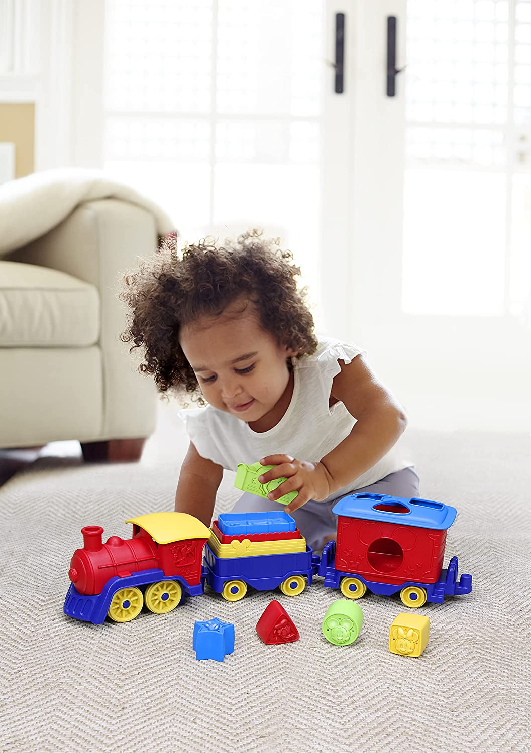Green Toys Mickey Mouse Sort Train & Friends Stack