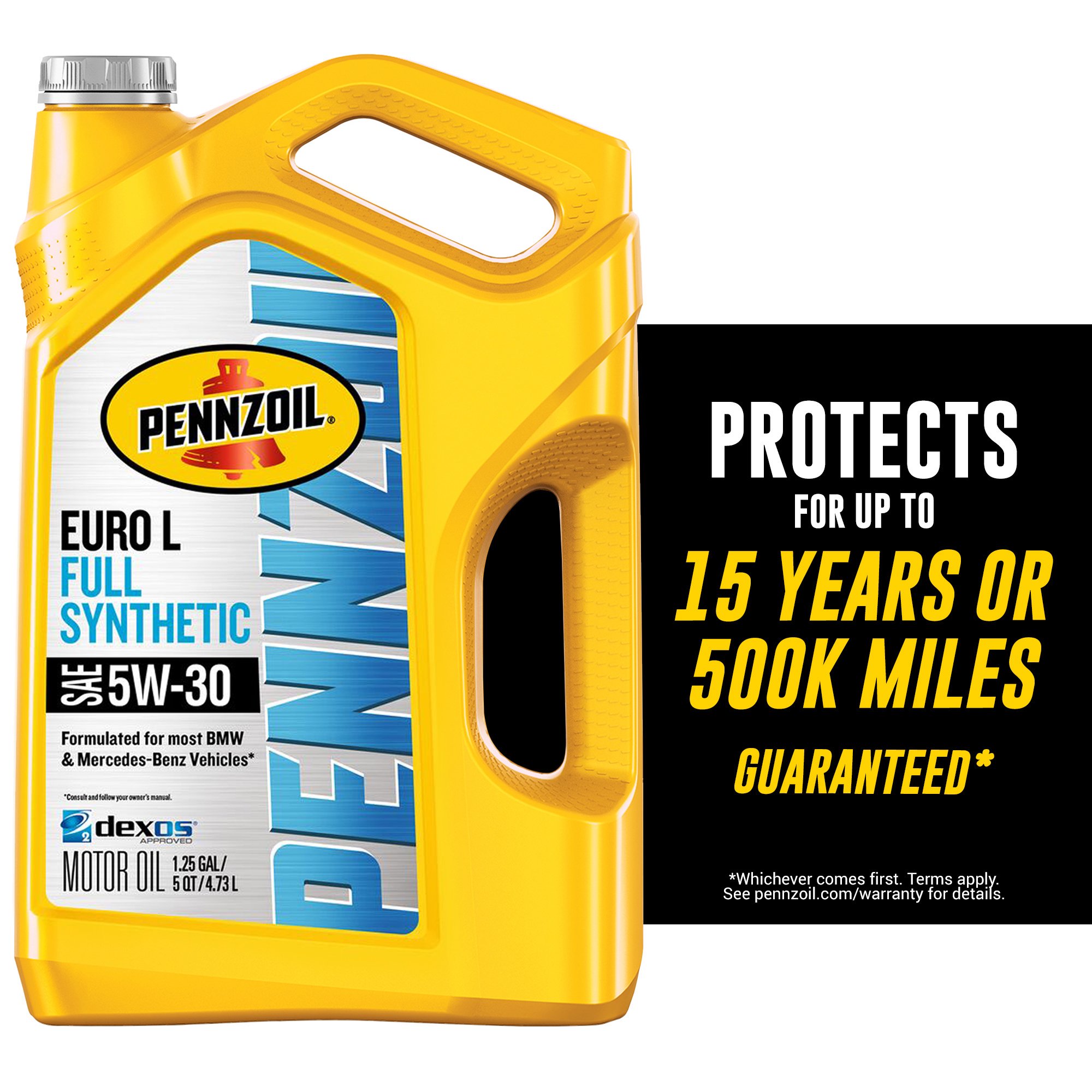 Pennzoil Platinum Euro L Full Synthetic 5W-30 Motor Oil. 5 Quart