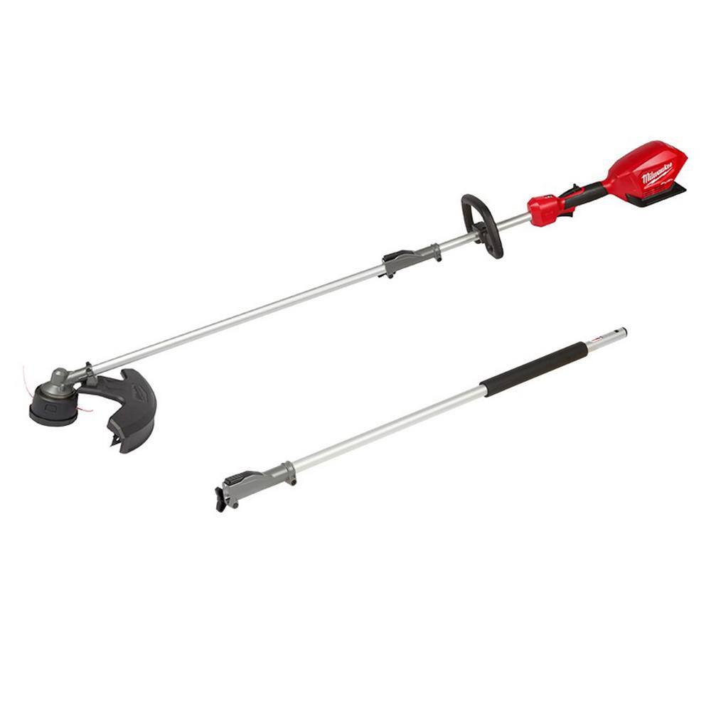 Milwaukee M18 FUEL 18V Lithium-Ion Cordless Brushless String Trimmer with Attachment Capability & 3 ft. Extension Attachment