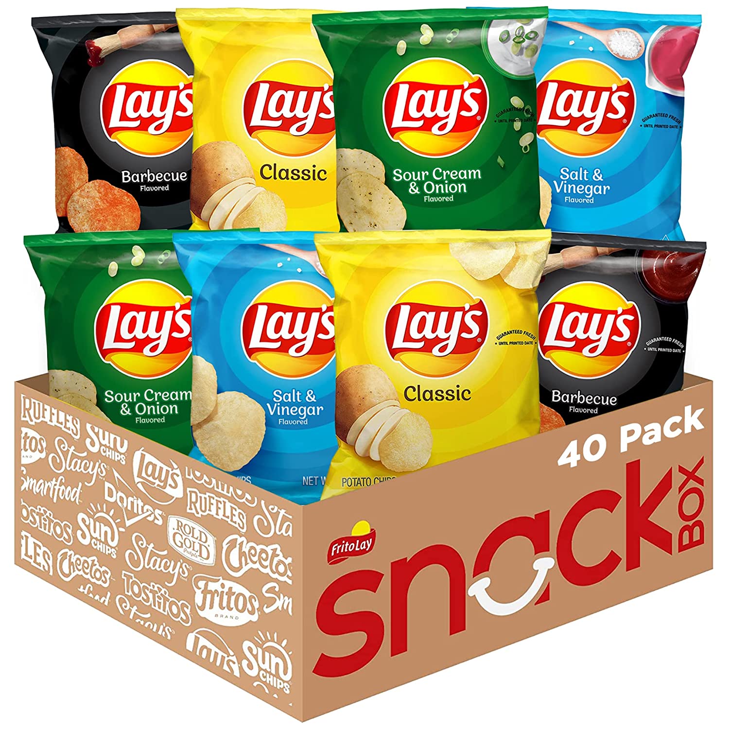 Lay-s Potato Chip Variety Pack. 1 Ounce (Pack of 40)